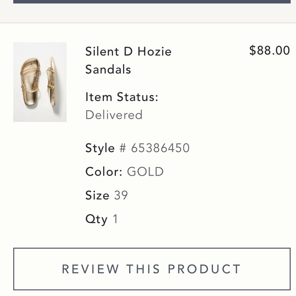 Gold - Silent D Hozie Sandals - Picture 5 of 9